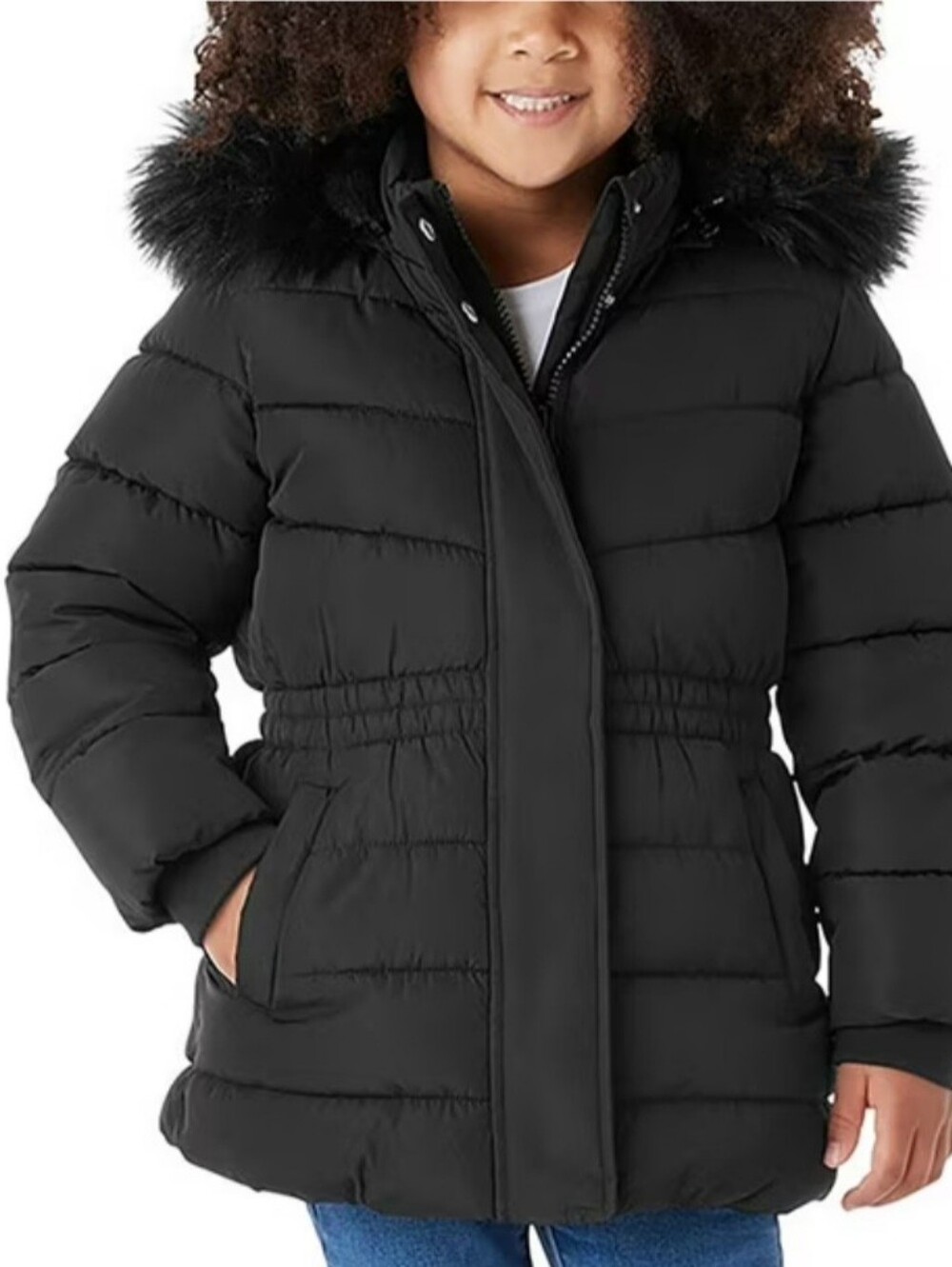 Member's Mark Girls Puffer Jacket Black M 7/8